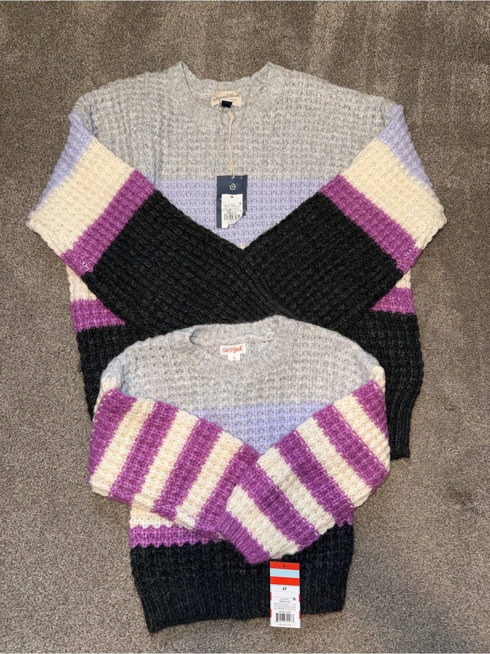 Target Universal Threads/Cat & Jack mommy & me sweaters